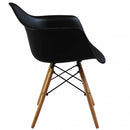 Sedia Moritz 53x47x82 h cm in Legno Nero