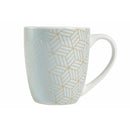 Set 6 Tazzine da Caffè Ø6x7 cm in Bone China VdE Tivoli 1996 Geometric