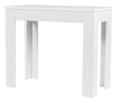 Consolle Allungabile in Legno H76,5x47x90/147cm 2 Allunghe Magix Larice Sbiancato Classica