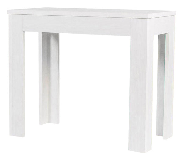 sconto Console en Bois Extensible H76,5x47x90/147cm 2 Rallonges Itamoby Magix Mélèze Blanchi Classique