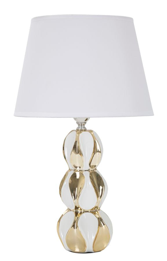 Lampe de table Glam Balls 28x46x28 cm en céramique blanc/doré online