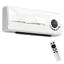 Stufa Elettrica Ceramica 2000W a Parete con 3 Modalità Riscaldamento Regolabile Timer e Telecomando Bianco      