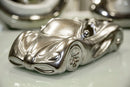 Macchina Spider 31,5x14,5x9 cm in Ceramica Argento