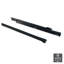 Kit Guide a Rotelle per Cassetti Chiusura a Caduta 800 mm a Estrazione Parziale Nero 5 Pezzi Emuca