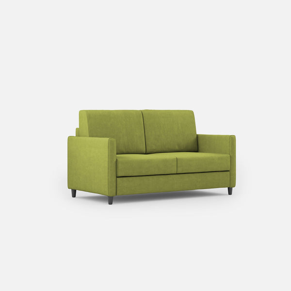 Canapé 2 places Karay 138x85x85 cm en tissu vert sconto