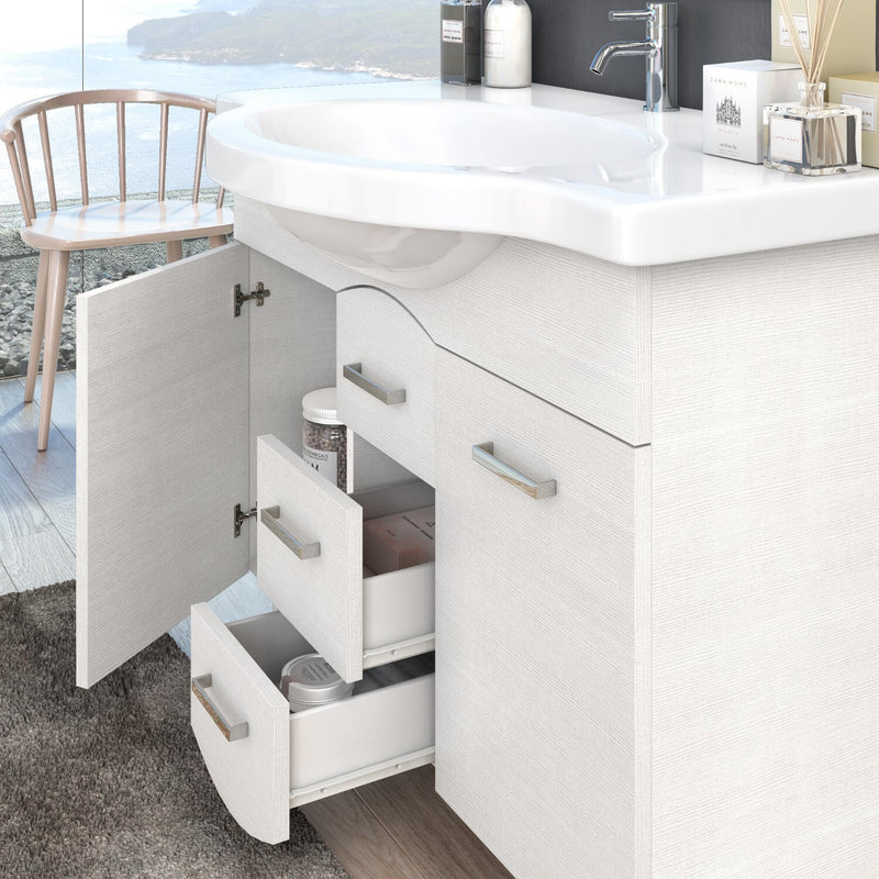 Mobile Bagno 85cm TFT Venus Bianco Specchio 3