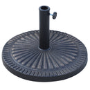 Base per Ombrellone da Giardino 15 Kg in Resina Ø49 cm con Manopola 