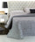 Couvre-lit double en Cober Zarina Pearl Grey Yarn Dyed Jacquard