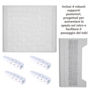 Copri Condizionatore da Esterno Medium 100x54/60x85 cm in Acciaio Zincato Bianco