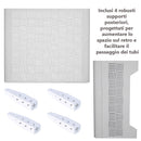 Copri Condizionatore da Esterno Small 90x46/52x70 cm in Acciaio Zincato Bianco