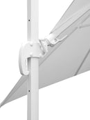 Ombrellone da Giardino Decentrato 3x3m Telo in Polietilene Bianco