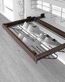 Cassetto Porta Scarpe Scarpiera per Armadio 90 cm Emuca Moka