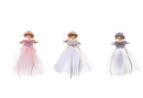 Set 6 Angeli con Pelliccia H23,5 cm 