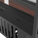 Camino a Vapore Elettrico da Incasso 80x50x40 cm Invapo U800 con Ricarica Automatica in Acciaio Nero      