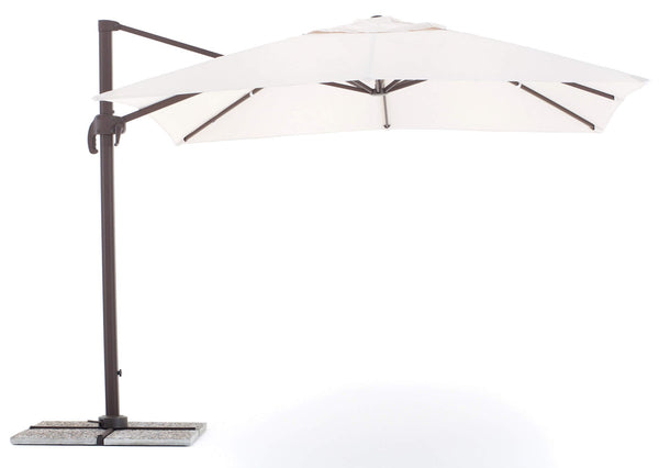 Parasol de Jardin Décentralisé 3x3m en Aluminium et Polyester Senso Ecru acquista