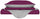 Housse de couette avec sac et taies d'oreiller double face Fuchsia/Gris