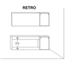 Mobile da Bagno sospeso Samoa 01C Laccato Rosso TFT