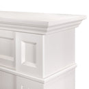 Camino Elettrico da Pavimento 100x132x30 cm Effetto Fiamma 1950W Sicilia & Richi Panna