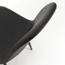 Set 4 Sedie 44x50x85 cm in Similpelle Nero