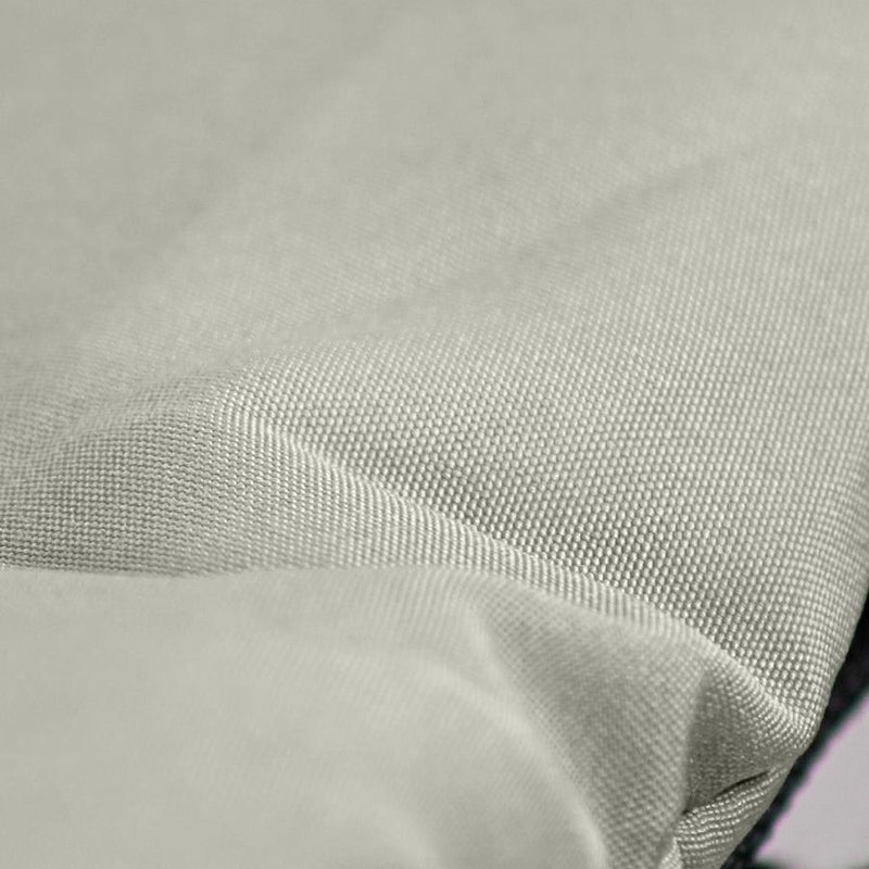 Sedia Dondolo Pensile Relax Chaise Longue con Tettuccio 190x105x205 cm Telly Panna Scuro 