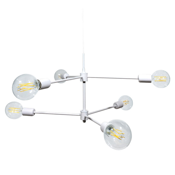 Lustre 6xE27 Blanc E-Energy Lara Cadre Peint acquista