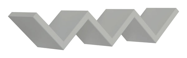 acquista Mensola da Parete Libreria Zigzag 56x15,5 cm in Fibra di Legno Saetta Grigio Sasso