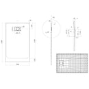 Piatto Doccia in Acrilico Fosterberg Azalea Bianco Varie Misure