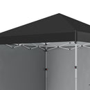 Gazebo da Giardino Pieghevole 297x297x274 cm in Acciaio e tessuto Oxford Nero