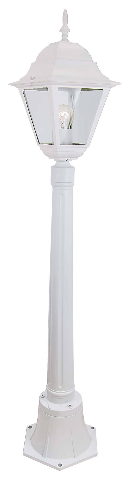 sconto Bauer New York Lampadaire extérieur blanc H110 cm
