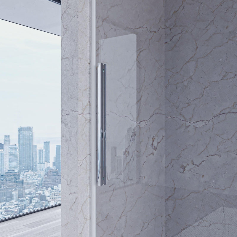 Porta Parete Doccia 1 Anta Scorrevole in Cristallo Trasparente 8mm H195 Bonussi Selina Varie Misure