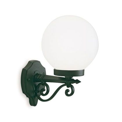 Applique Moyenne en Haute Couleur Noir Diamètre 20Cm pour Ligne Extérieure Sfera Livos online