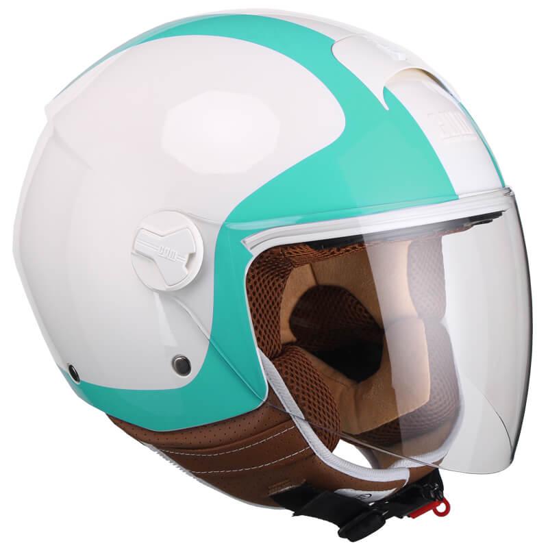 Casco Demi-Jet per Scooter Visiera Lunga CGM Positano 107V Bianco XS - (53-54 cm)
