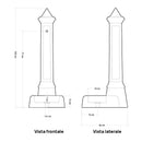 Fontana da Giardino Senza Rubinetto in Cemento Granulato di Marmo Pisa Rosa