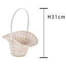 Set 6 Cesti Cappelli Vimini Ø Int 8 H 31 cm 