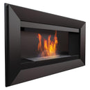 Camino a Bioetanolo da Parete 88x51 cm Flig Las Vegas Nero Senza Vetro