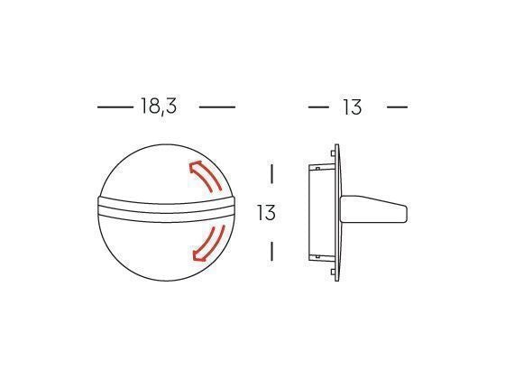 Applique da Esterno a LED 18W 4000K Sovil Bianco