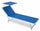 Bain de Soleil de Jardin en Aluminium avec Toit Soriani Riccione Bleu