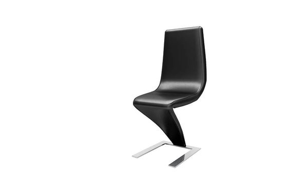 online Lot de 2 Chaises en Simili Cuir Souple 100x53x45 cm TFT Lightning Noir