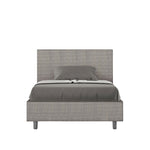 Letto 1 Piazza e Mezzo Adele Labirinto 02 Grigio Varie Misure