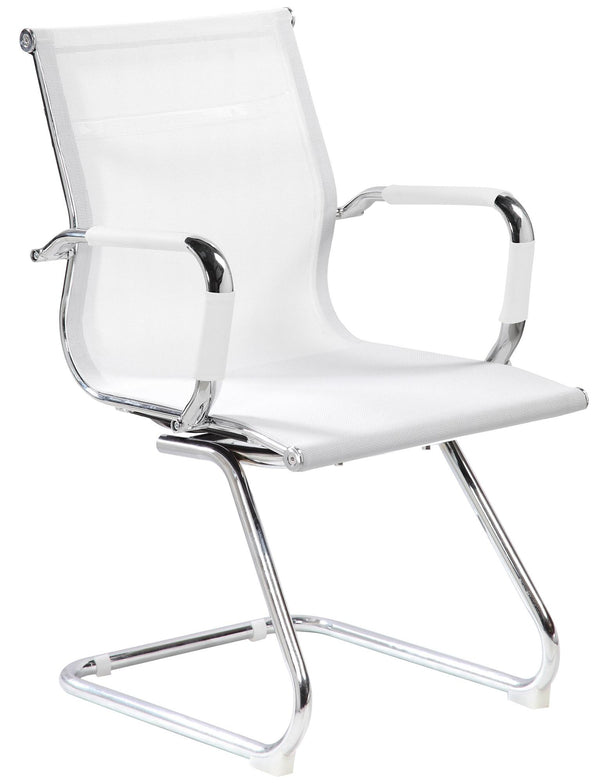 online Chaise d'attente de bureau en maille blanche Tosini Dallas