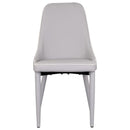 Set 4 Sedie 47x45x46 cm in Similpelle da Interno Grigio