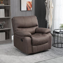 Poltrona Relax Manuale Reclinabile 97x99x96 cm  in Tessuto Marrone