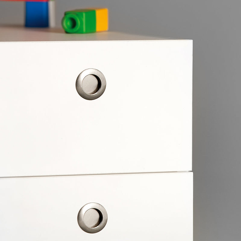 Pomolo per Mobile 41 mm Zama Nichel Satinato 25 Pezzi Emuca