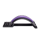 Supporto Massaggiatore Lombare 40x3x27 cm Regolabile in ABS e Gomma Nero e Lilla