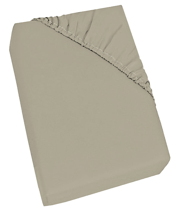 prezzo Drap de dessous avec coins et élastique Couleur unie Taupe Différentes tailles