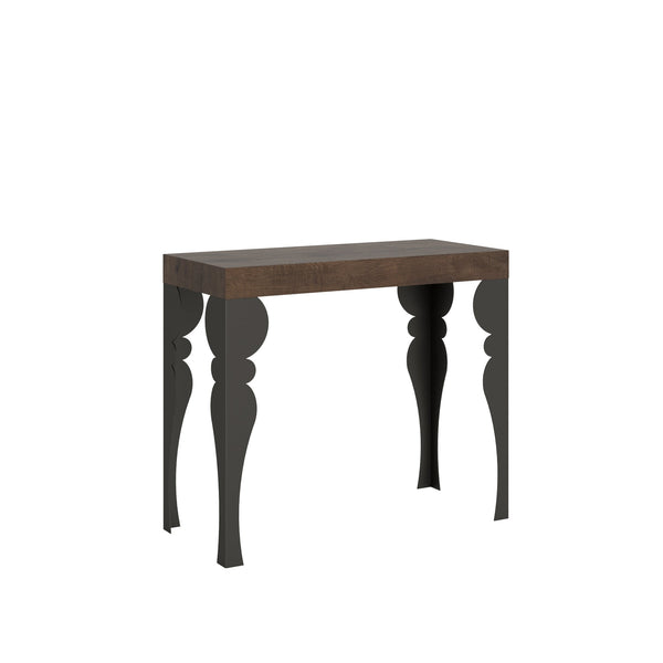 sconto Consolle Allungabile 90-196x40x77 cm in Nobilitato Marrone