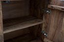 Mobile Yellowstone 175x40x80 cm in Legno di Acacia e Ferro Marrone e Nero