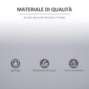 Armadietto Portadocumenti con Chiusura di Sicurezza in Acciaio Grigio 80x40x92.5 cm 