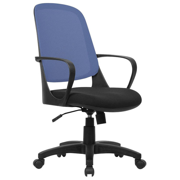 Chaise de bureau opérative en tissu et maille Tosini Washington noir/bleu prezzo