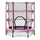 Trampoline Trampoline pour Enfants Ø140x158 cm en Acier Rose et Noir